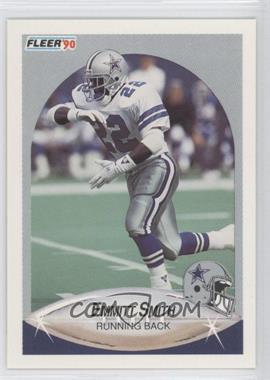 1990 Fleer Update - [Base] #U-40.1 - Emmitt Smith (Large NFLPA Logo)