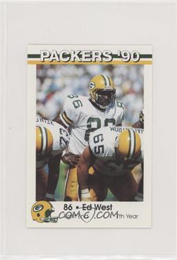 1990 Green Bay Packers Police - [Base] - Valley Bank #14 - Ed West