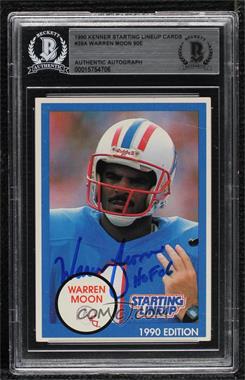 1990 Kenner Starting Lineup - [Base] #_WAMO.2 - Warren Moon (Blue Border) [BAS BGS Authentic]