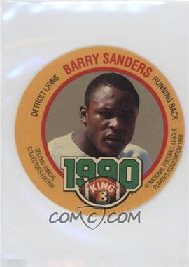 1990 King-B Collector's Edition Discs - [Base] #7 - Barry Sanders
