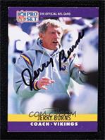 Jerry Burns [BAS Beckett Auth Sticker]