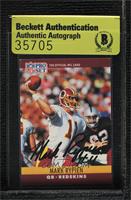 Mark Rypien [BAS Beckett Auth Sticker]