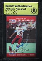 Pro Bowl - David Treadwell [BAS Beckett Auth Sticker]