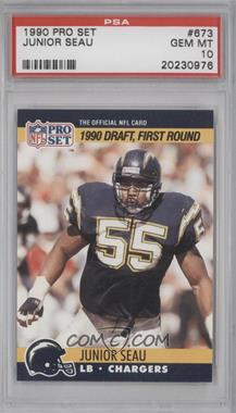 1990 Pro Set - [Base] #673 - Draft - Junior Seau [PSA 10 GEM MT]