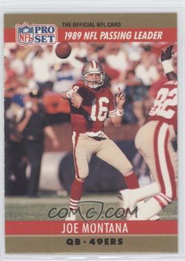 1990 Pro Set - [Base] #8 - League Leader - Joe Montana