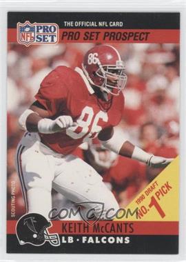 1990 Pro Set - Draft Day #669.4 - Keith McCants