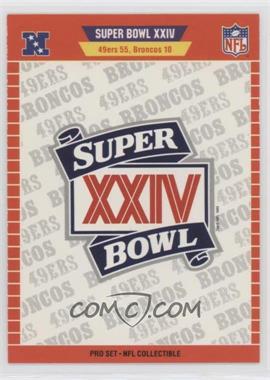 1990 Pro Set - Special Inserts #_SUBL - Super Bowl XXIV Logo
