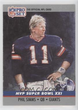 1990 Pro Set - Super Bowl MVP's #21 - Phil Simms