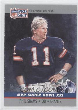 1990 Pro Set - Super Bowl MVP's #21 - Phil Simms