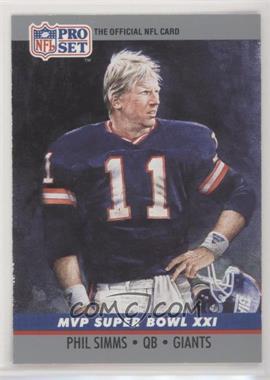 1990 Pro Set - Super Bowl MVP's #21 - Phil Simms