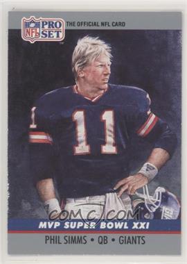 1990 Pro Set - Super Bowl MVP's #21 - Phil Simms