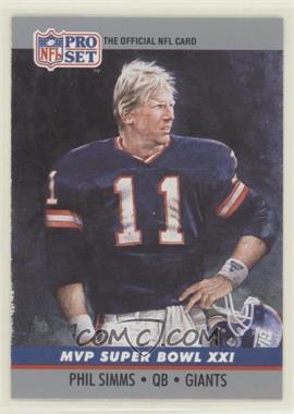 1990 Pro Set - Super Bowl MVP's #21 - Phil Simms