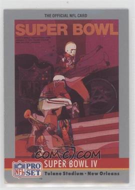 1990 Pro Set - Super Bowl Theme Art #4 - Super Bowl IV