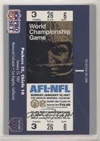 Super Bowl I Ticket