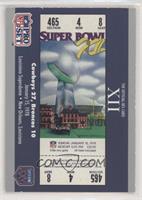 Super Bowl XII Ticket
