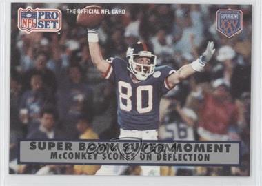 1990 Pro Set Super Bowl XXV Silver Anniversary - Box Set [Base] #150 - McConkey Scores on Deflection