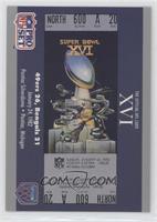 Super Bowl XVI Ticket