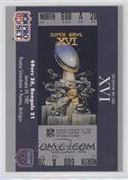 Super Bowl XVI Ticket