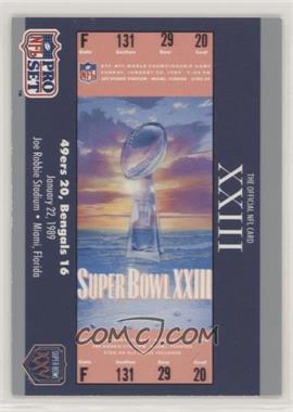 1990 Pro Set Super Bowl XXV Silver Anniversary - Box Set [Base] #23 - Super Bowl XXII Ticket [EX to NM]