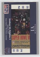 Super Bowl VI Ticket
