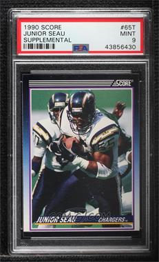 1990 Score - Rookie & Traded (Supplemental) #65T - Junior Seau [PSA 9 MINT]