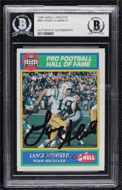 1990 Swell Pro Football Hall of Fame - [Base] #99 - Lance Alworth [BAS BGS Authentic]