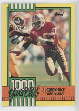 1990 Topps - 1000 Yard Club - With Disclaimer #1 - Jerry Rice