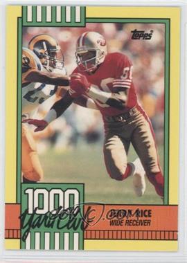 1990 Topps - 1000 Yard Club - With Disclaimer #1 - Jerry Rice