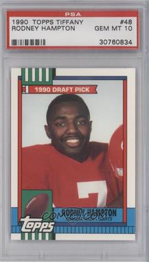 1990 Topps - [Base] - Collector's Edition (Tiffany) #48 - Rodney Hampton [PSA 10 GEM MT]