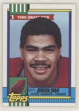 1990 Topps - [Base] - With Disclaimer #381 - Junior Seau