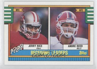 1990 Topps - [Base] - With Disclaimer #431.1 - Jerry Rice, Andre Reed (Hashmarks at Bottom)