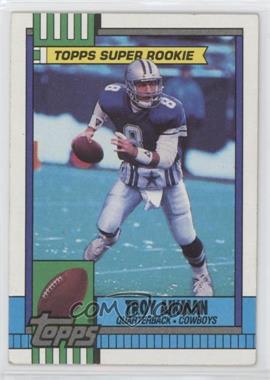 1990 Topps - [Base] - With Disclaimer #482 - Troy Aikman
