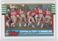 Joe Montana, Roger Craig (Hashmarks at Bottom)