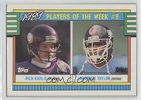 Rich Karlis, Lawrence Taylor [Noted]