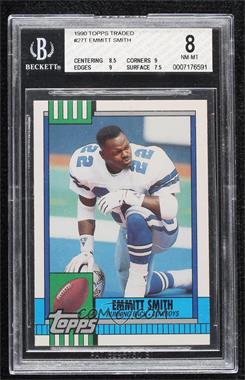 1990 Topps Traded - [Base] #27T - Emmitt Smith [BGS 8 NM‑MT]