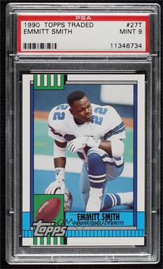 1990 Topps Traded - [Base] #27T - Emmitt Smith [PSA 9 MINT]