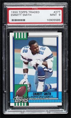 1990 Topps Traded - [Base] #27T - Emmitt Smith [PSA 9 MINT]