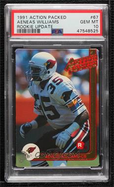 1991 Action Packed Rookies - [Base] #67 - Aeneas Williams [PSA 10 GEM MT]
