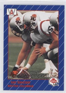 1991 All World CFL - [Base] #13 - Ian Sinclair