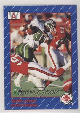 1991 All World CFL - [Base] #78 - Willis Jacox