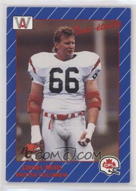 1991 All World CFL - [Base] #82 - James Milling [EX to NM]