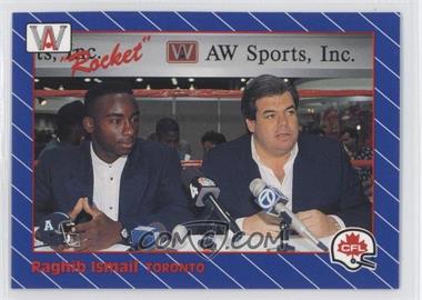 1991 All World CFL French - [Base] #10 - Rocket Ismail (Pictured with Bruce McNall)