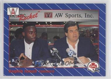 1991 All World CFL French - [Base] #10 - Rocket Ismail (Pictured with Bruce McNall)