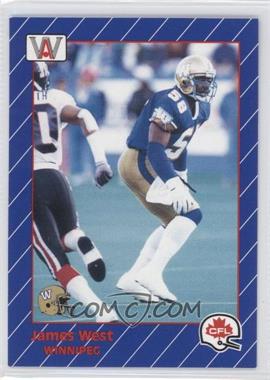 1991 All World CFL French - [Base] #109 - James West