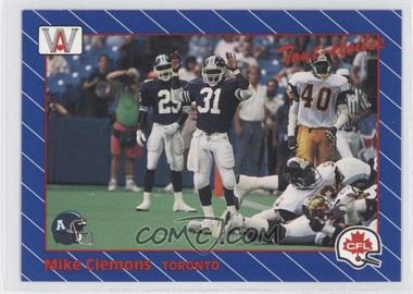 1991 All World CFL French - [Base] #75 - Mike Clemons