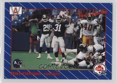 1991 All World CFL French - [Base] #75 - Mike Clemons