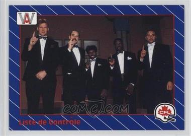 1991 All World CFL French - [Base] #95 - Checklist