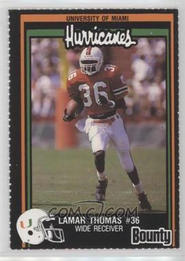 1991 Bounty Miami Hurricanes - [Base] #_LATH - Lamar Thomas