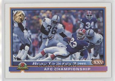 1991 Bowman - [Base] #555 - AFC Championship (Buffalo Bills, L.A. Raiders)