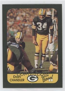 1991 Champion Cards Green Bay Packers Super Bowl II 25th Anniversary - [Base] #35 - Don Chandler [Good to VG‑EX]